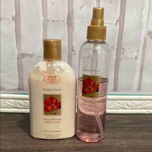 Victoria’s Secret Garden VTG Secret Crush Body Lotion & Splash Spray 8 oz